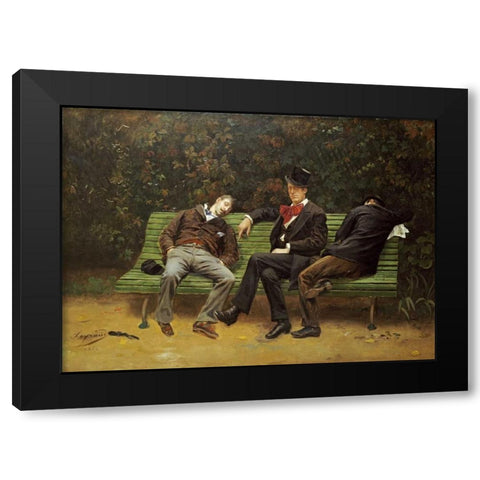 The Morning After Black Modern Wood Framed Art Print by Layraud, Joseph Furtune
