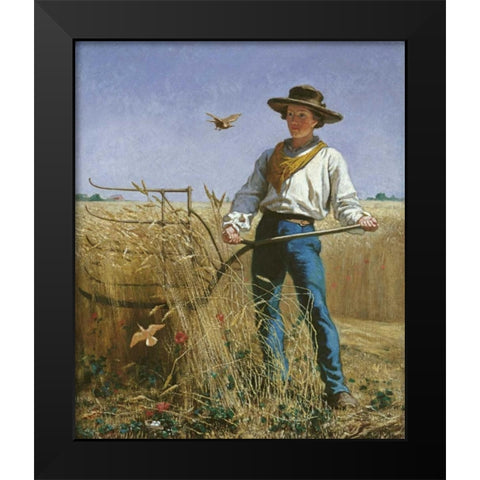 The Invasion Black Modern Wood Framed Art Print by Mayer, Frank Blackwell