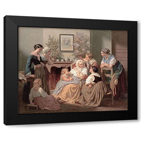 A Story of Grandfathers Glory Black Modern Wood Framed Art Print by Merle, Hughes
