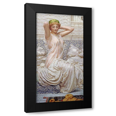 Silver Black Modern Wood Framed Art Print by Moore, Albert Joseph