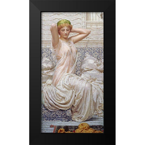 Silver Black Modern Wood Framed Art Print by Moore, Albert Joseph