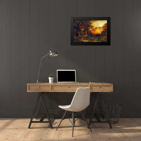 The Grand Canyon Black Modern Wood Framed Art Print by Moran, Thomas