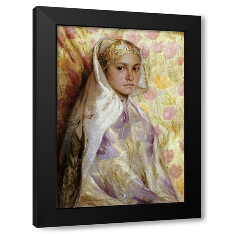 Eastern Souvenir Black Modern Wood Framed Art Print with Double Matting by Mueller, Alexander