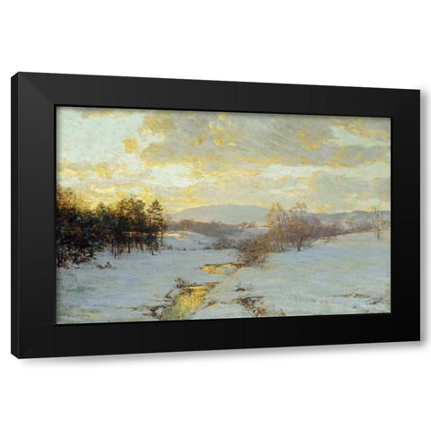 Twilight Black Modern Wood Framed Art Print by Palmer, Walter Launt