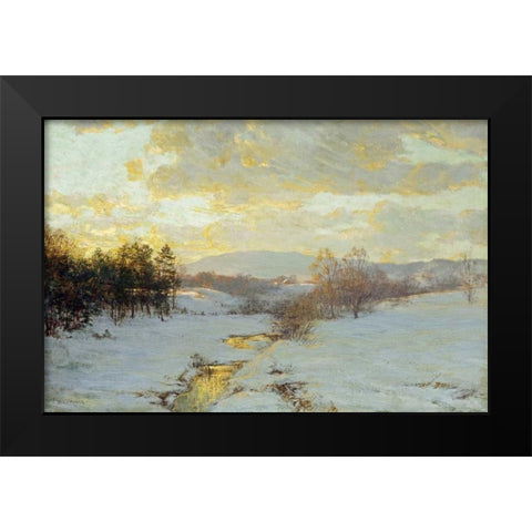 Twilight Black Modern Wood Framed Art Print by Palmer, Walter Launt