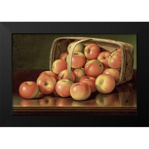 Apples Black Modern Wood Framed Art Print by Prentice, Levi Wells