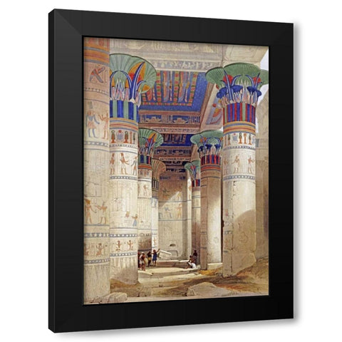 Egyptian View Black Modern Wood Framed Art Print by Roberts, David