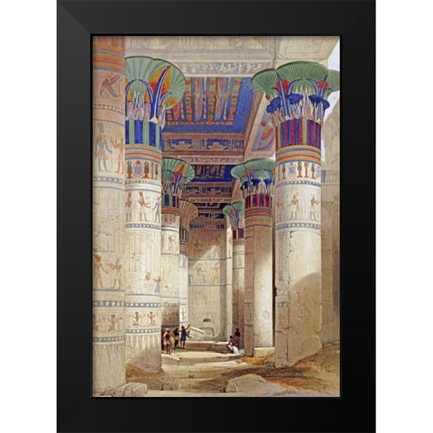 Egyptian View Black Modern Wood Framed Art Print by Roberts, David