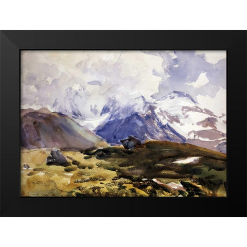 The Simplon Black Modern Wood Framed Art Print by Sargent, John Singer