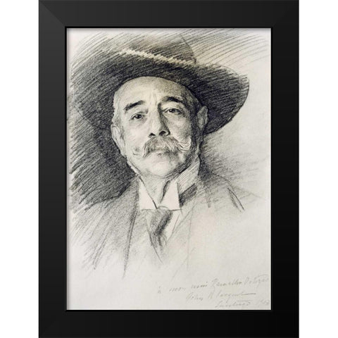Portrait of Ramacho Ortigao Black Modern Wood Framed Art Print by Sargent, John Singer