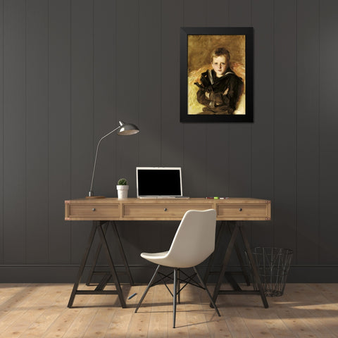 Portrait of Caspar Goodrich Black Modern Wood Framed Art Print by Sargent, John Singer