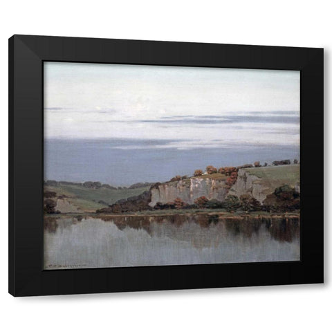 Soft Twilight Lingers Black Modern Wood Framed Art Print by Sylvester, Frederick Oakes