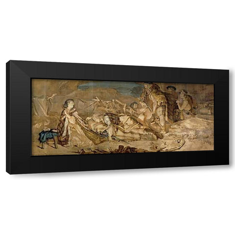 Prince Charles Edward Stuart Black Modern Wood Framed Art Print with Double Matting by Verbeocken, H.