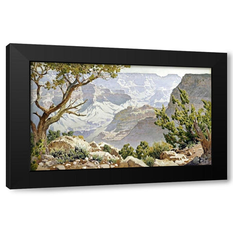 Grand Canyon Black Modern Wood Framed Art Print by Widforss, Gunnar