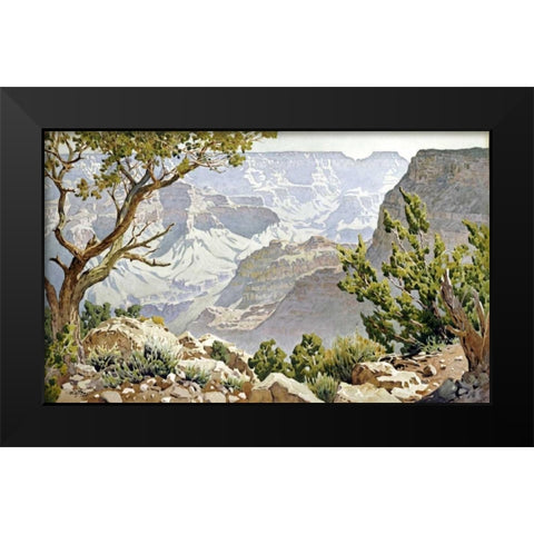 Grand Canyon Black Modern Wood Framed Art Print by Widforss, Gunnar