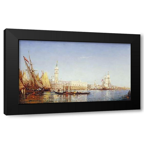 The Grand Canal, Venice Black Modern Wood Framed Art Print by Ziem, Felix Francois