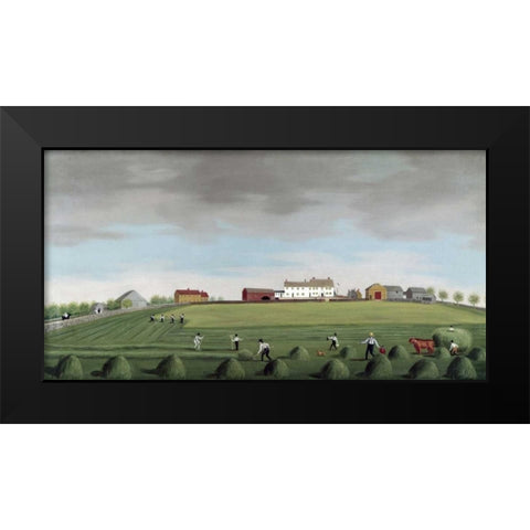 Ralph Wheelocks Farm Black Modern Wood Framed Art Print by Alexander, Francis