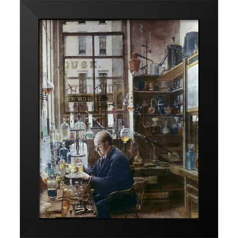 Laboratory of Thos Price Black Modern Wood Framed Art Print by Alexander, Henry