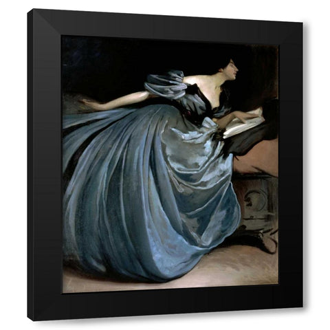 Alethea, 1895 Black Modern Wood Framed Art Print by Alexander, John White