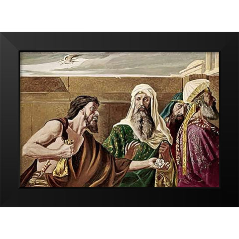 Dispair of Judas Black Modern Wood Framed Art Print by Armitage, Edward