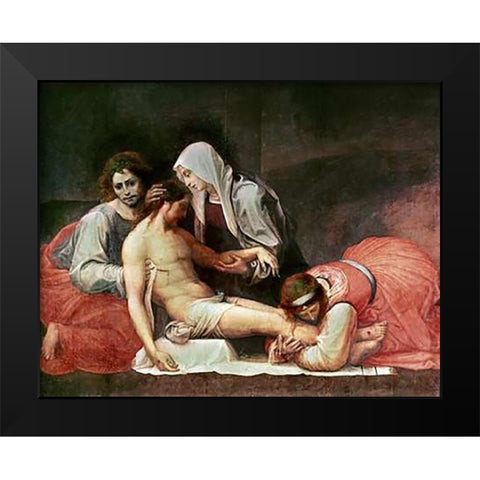 DeVintageition Black Modern Wood Framed Art Print by Bartolommeo, Fra