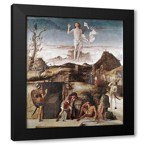 Resurrection of Museumist Black Modern Wood Framed Art Print by Bellini, Giovanni