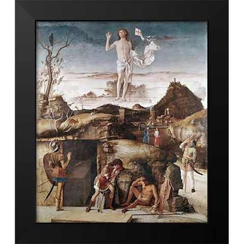 Resurrection of Museumist Black Modern Wood Framed Art Print by Bellini, Giovanni