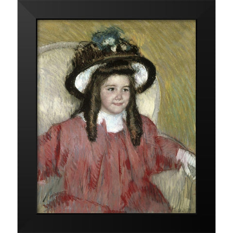 Anne Marie Durand Ruel Black Modern Wood Framed Art Print by Cassatt, Mary