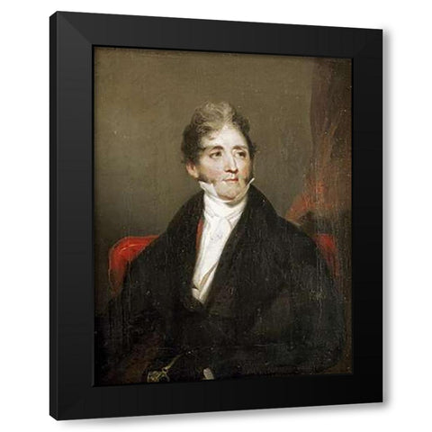 Benjamin Chew Willcock Black Modern Wood Framed Art Print by Chinnery, George