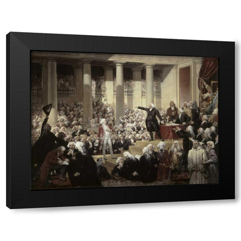 Mirabeau Devant Dreux-Brezemirabeau In Front of Dreux-Breze Black Modern Wood Framed Art Print by Court, Joseph Desire