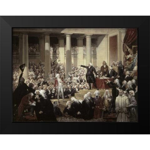 Mirabeau Devant Dreux-Brezemirabeau In Front of Dreux-Breze Black Modern Wood Framed Art Print by Court, Joseph Desire