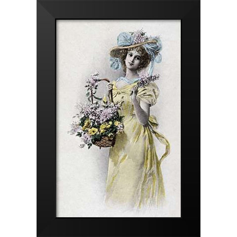 A Scene In Old Ireland Black Modern Wood Framed Art Print by Ives, Currier and