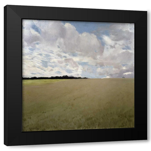Landscape Black Modern Wood Framed Art Print with Double Matting by De Latouche, Gaston
