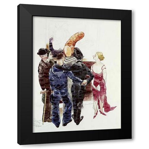 Distinguished Air Black Modern Wood Framed Art Print by Demuth, Charles