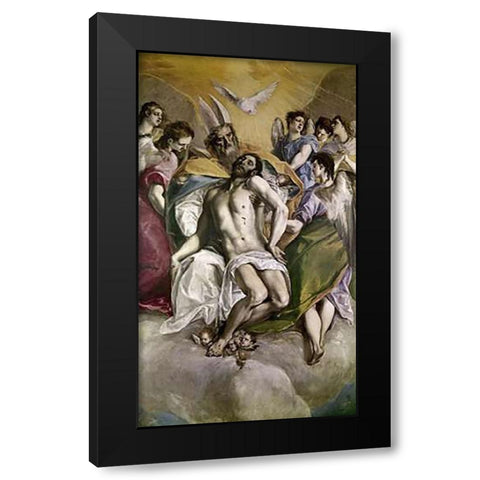 Trinity Black Modern Wood Framed Art Print with Double Matting by Greco, El