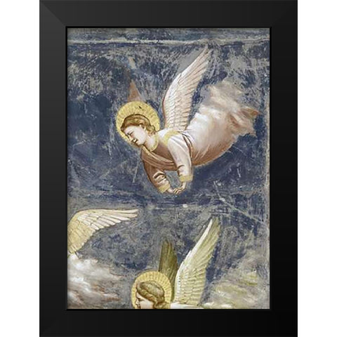 Crucifixion - Detail Black Modern Wood Framed Art Print by Giotto