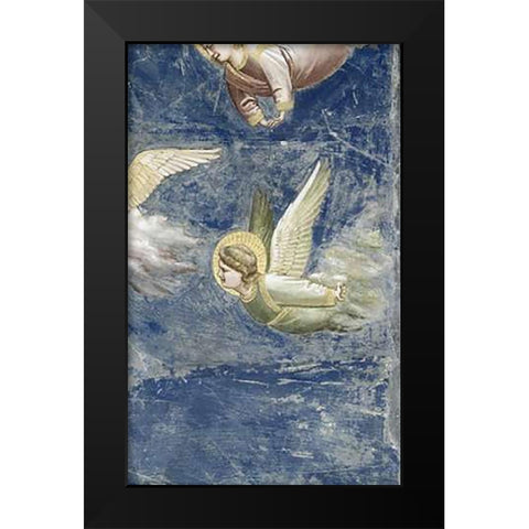 Crucifixion - Detail Black Modern Wood Framed Art Print by Giotto