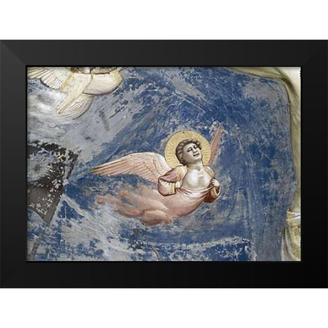 Crucifixion - Detail Black Modern Wood Framed Art Print by Giotto