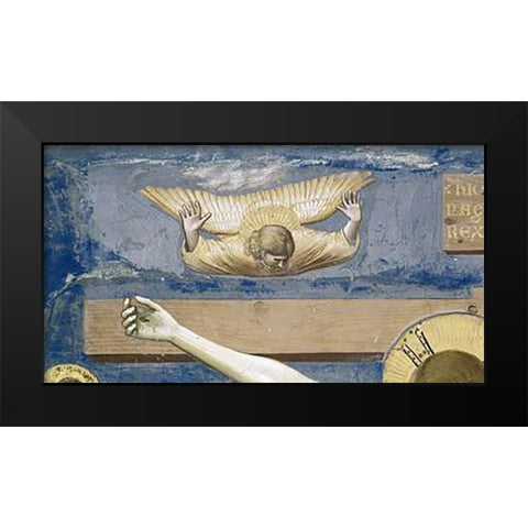 Crucifixion - Detail Black Modern Wood Framed Art Print by Giotto