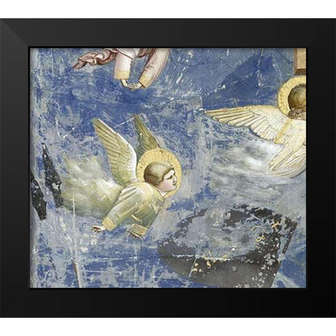 Crucifixion - Detail Black Modern Wood Framed Art Print by Giotto