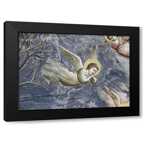 Lamentation (Detail) Black Modern Wood Framed Art Print with Double Matting by Giotto