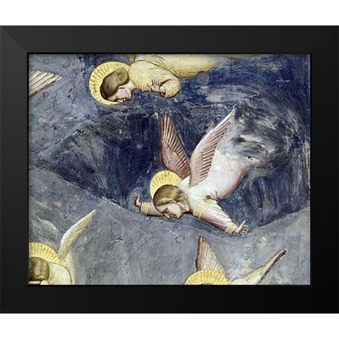 Lamentation (Detail) Black Modern Wood Framed Art Print by Giotto