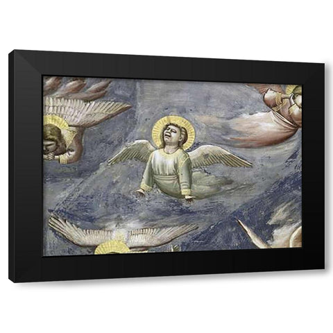 Lamentation (Detail) Black Modern Wood Framed Art Print with Double Matting by Giotto