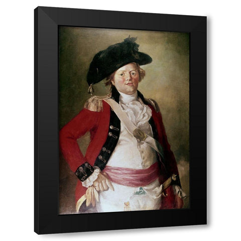 Officer Black Modern Wood Framed Art Print by Gullager, Christian