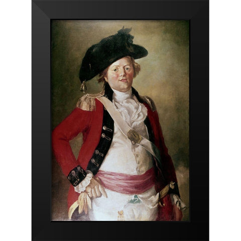 Officer Black Modern Wood Framed Art Print by Gullager, Christian