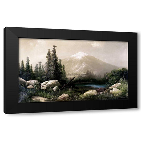 Mount Shasta, California Black Modern Wood Framed Art Print by Hill, Thomas