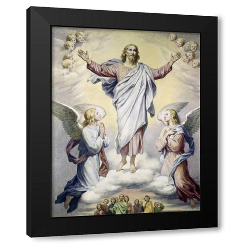 Ascension, The Hoffman Black Modern Wood Framed Art Print by Hofmann, Heinrich
