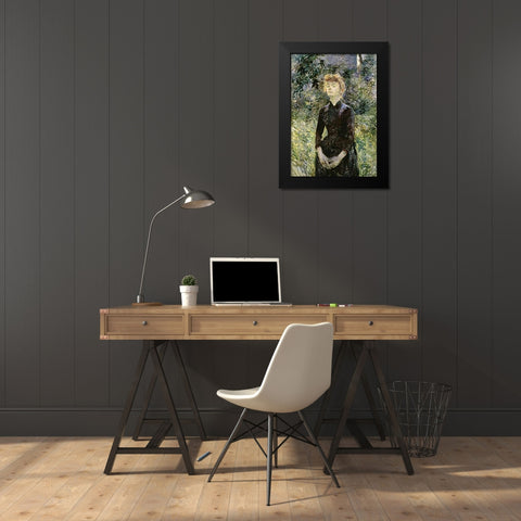 A Batignolles Black Modern Wood Framed Art Print by Toulouse-Lautrec, Henri