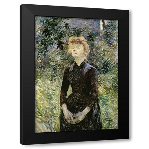 A Batignolles Black Modern Wood Framed Art Print by Toulouse-Lautrec, Henri
