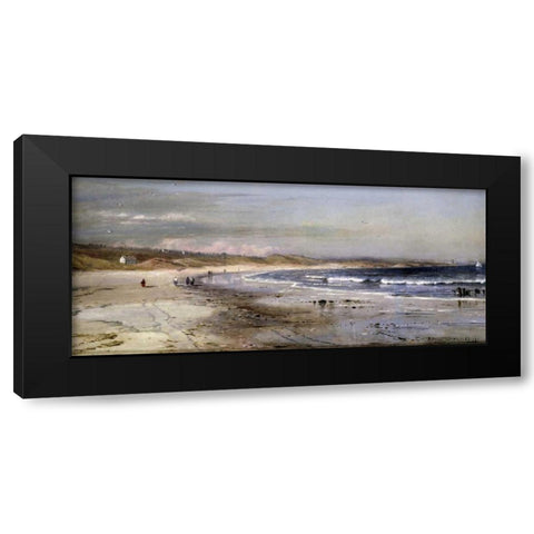 Along the Coast Black Modern Wood Framed Art Print by Lewis, Edmund Darch